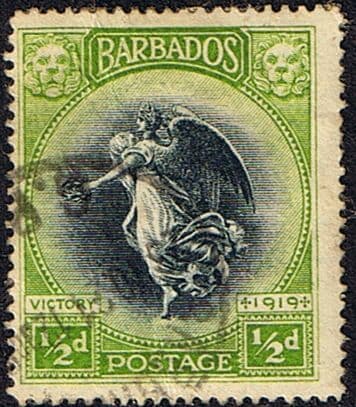 Barbados 1920 Victory SG 202 Fine Used