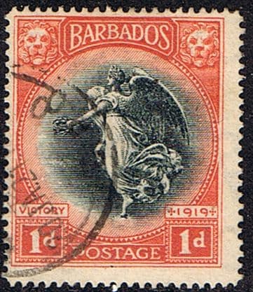Barbados 1920 Victory SG 203 Fine Used