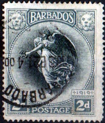 Barbados 1920 Victory SG 204 Fine Used