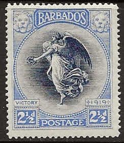 Barbados 1920 Victory SG 205 Fine Mint