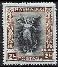 Barbados 1920 Victory SG 210 Fine Mint