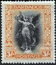Barbados 1920 Victory SG 211 Fine Mint