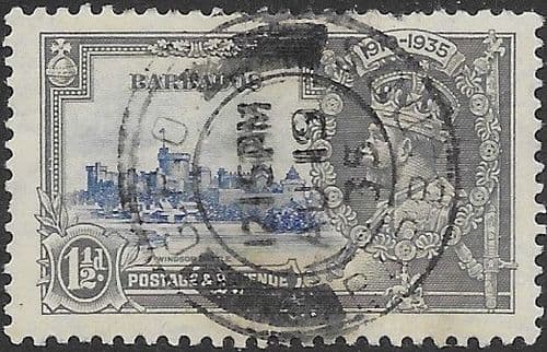 Barbados 1935 King George V Silver Jubilee SG 241 Fine Used