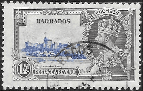 Barbados 1935 King George V Silver Jubilee SG 242 Fine Used