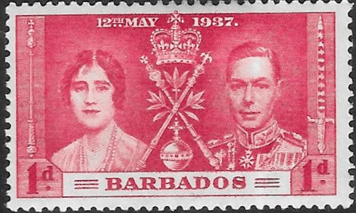 Barbados 1937 King George VI Coronation SG 245 Fine Mint