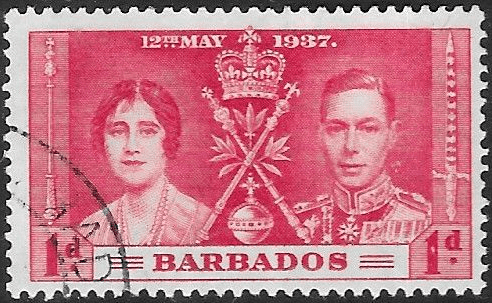 Barbados 1937 King George VI Coronation SG 245 Fine Used