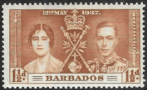 Barbados 1937 King George VI Coronation SG 246 Fine Mint