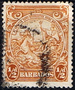 Barbados 1938 Badge of the Colony SG 248c Fine Used