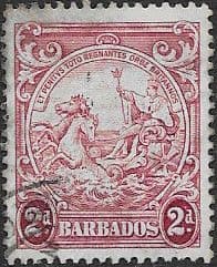 Barbados 1938 Badge of the Colony SG 250c Fine Used