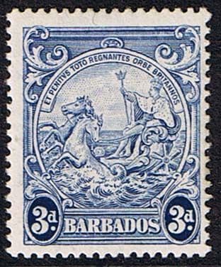 Barbados 1938 Badge of the Colony SG 252c Fine Mint