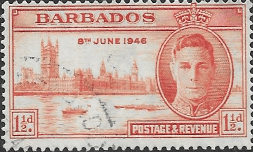 Barbados 1946 Victory SG262 Fine Used