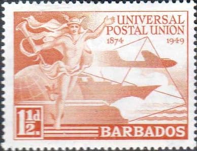 Barbados 1949 Universal Postal Union SG 267 Fine Mint