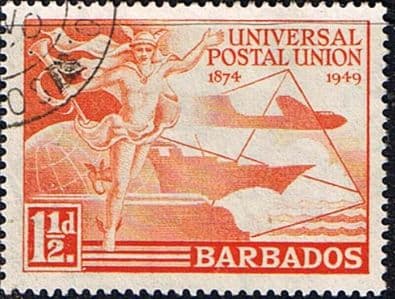 Barbados 1949 Universal Postal Union SG 267 Fine Used
