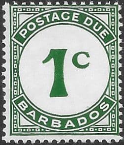 Barbados 1950 Post Due SG D4a Fine Mint
