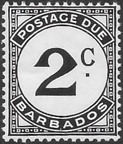 Barbados 1950 Post Due SG D5 Fine Mint