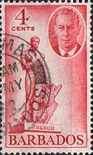 Barbados 1950 SG 274 Statue of Nelson Fine Used
