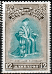 Barbados 1951 British West Indies University College SG 284 Fine Mint