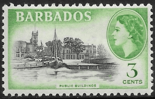 Barbados 1953 QE II SG 291 Public Buildings Fine Mint