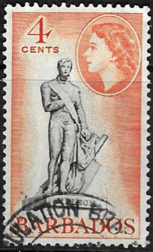 Barbados 1953 QE II SG 292 Statue of Nelson Fine Used