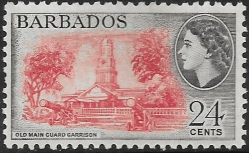 Barbados 1953 QE II SG 297 Old Main Guard Garrison Fine Mint