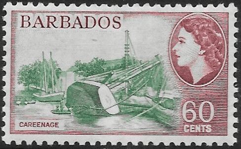 Barbados 1953 QE II SG 299 Careenage Fine Mint