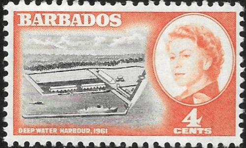 Barbados 1961 QE II Deep Water Harbour SG 303 Fine Mint