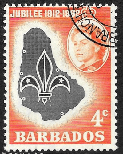 Barbados 1962 Boy Scout Golden Jubilee SG 309 Fine Used