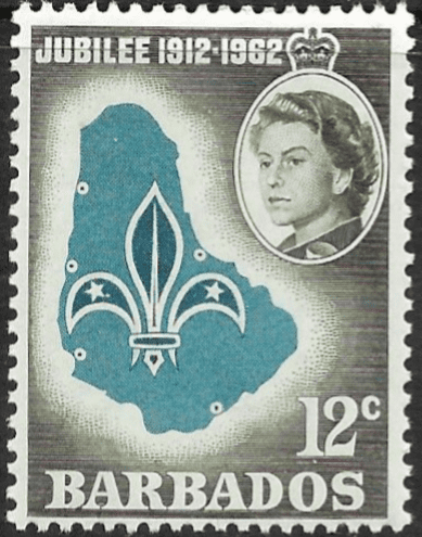 Barbados 1962 Boy Scout Golden Jubilee SG 310 Fine Mint