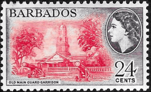Barbados 1963 QE II SG 316 Old Main Guard Garrison Fine Mint