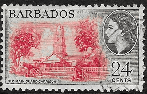 Barbados 1963 QE II SG 316 Old Main Guard Garrison Fine Used