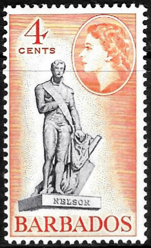 Barbados 1964 QE II SG 313 Statue of Nelson Fine Mint