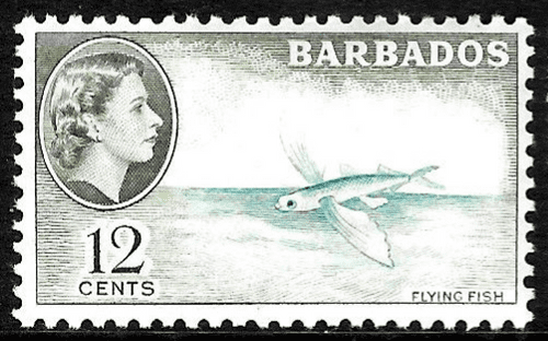 Barbados 1964 QE II SG 315 Flying Fish Fine Mint