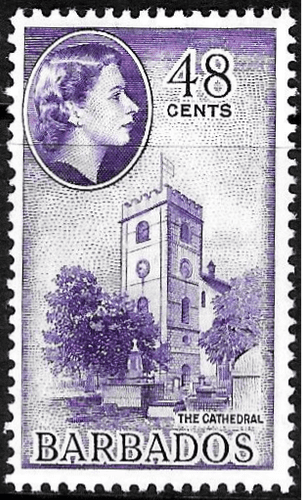 Barbados 1964 QE II SG 317 The Cathederal Fine Mint