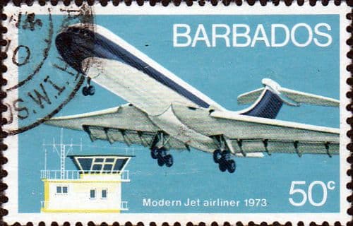Barbados 1973 Aviation SG 475 Fine Used