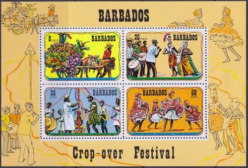 Barbados 1975 Crop Over Festival Miniature Sheet Fine Mint