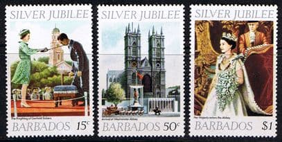 Barbados 1977 Royal Silver Jubilee Set Fine Mint