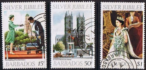 Barbados 1977 Royal Silver Jubilee Set Fine Used