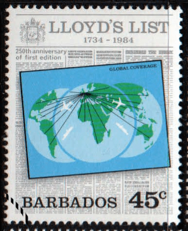 Barbados 1984 Lloyd's List SG 750 Fine Used