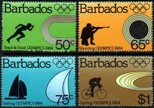 Barbados 1984 Olympic Games Set Fine Mint