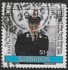 Barbados 1986 Royal Wedding SG 822 Fine Used