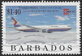 Barbados 1996 Aircraft SG 1092 Fine Used