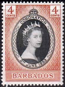 Barbados Queen Elizabeth II 1953 Coronation Fine Mint