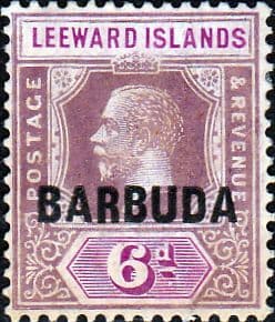 Barbuda 1922 Leeward Island Overprints SG 5 Fine Mint