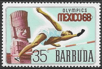 Barbuda 1968 Mexico Olympics SG 29 Fine Mint