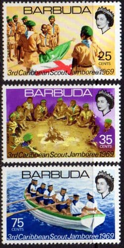 Barbuda 1969 3rd Caribbean Scout Jamboree Set Fine Mint