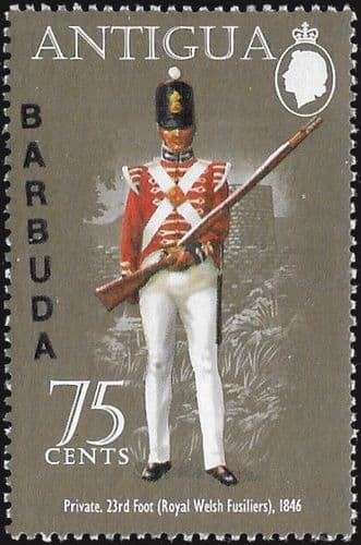 Barbuda 1974 Military Uniforms SG 147 Fine Mint