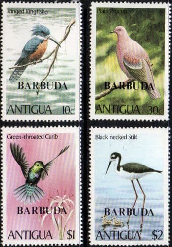 Barbuda 1980 Birds Set Fine Mint