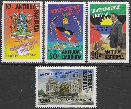 Barbuda 1981 Anniversary of Antigua Girl Guide Movement optd BARBUDA Set Fine Mint
