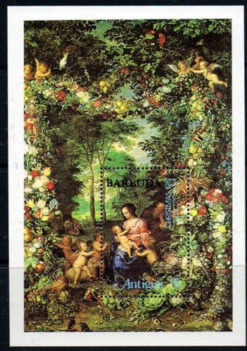 Barbuda 1981 Christmas Miniature Sheet MS 612 Fine Mint