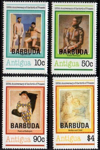 Barbuda 1981 Picasso Set Fine Mint